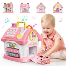 Toys for 1 2 Year Old Girls: Montessori Educational Toys for 1 Year Old, 6 in 1 Multi-Functional Activity House Baby Toy with