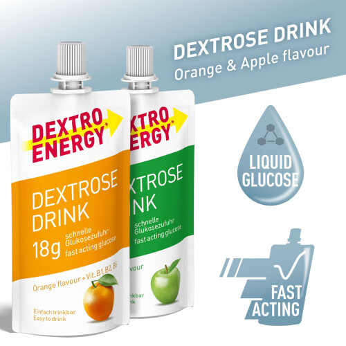 Dextro Energy Dextrose Drink, 12 Pack (Apple + Orange) 2