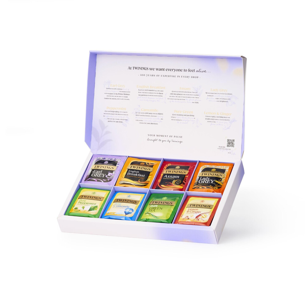Twinings Favourites Collection Gift Box |Ideal Gifts For Birthday & Valentines Gifts For Her|4O Tea bags|8 Premium Green & Herbal Infusion Tea Bags