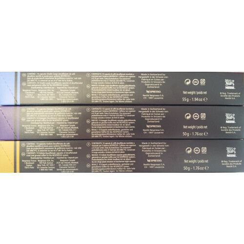 Nespresso Nespresso Decaffeinato Variety, 30 Capsules 1