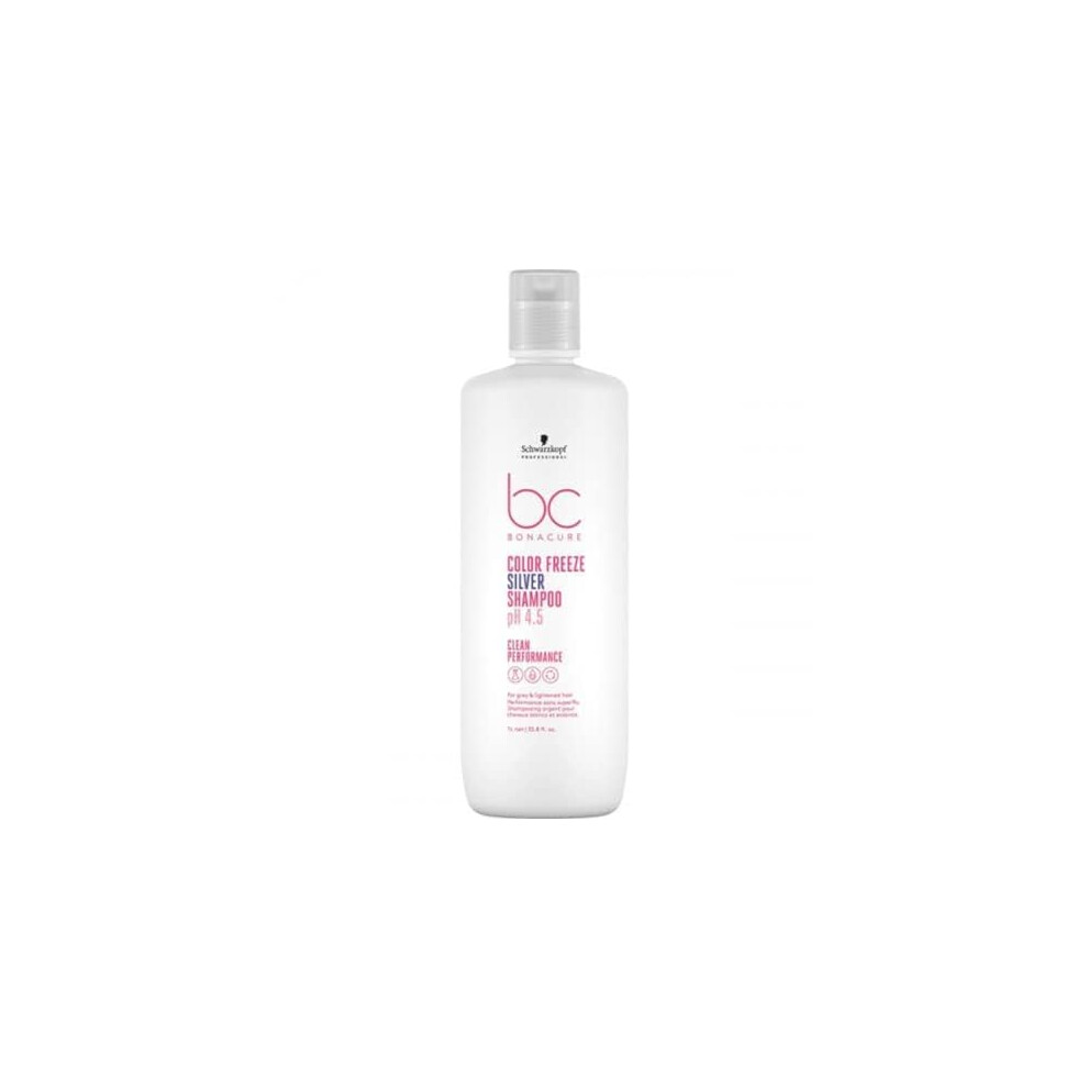 Schwarzkopf Professional Bonacure PH 4.5 Color Freeze Silver Shampoo, 1000 ml