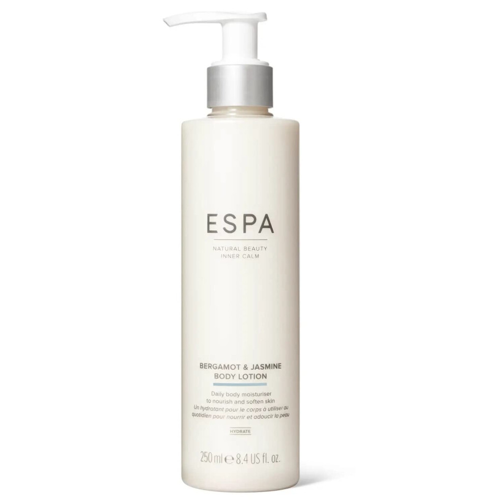 ESPA | Bergamot & Jasmine Body Lotion | 250ml | Suitable For All Skin Types | Natural