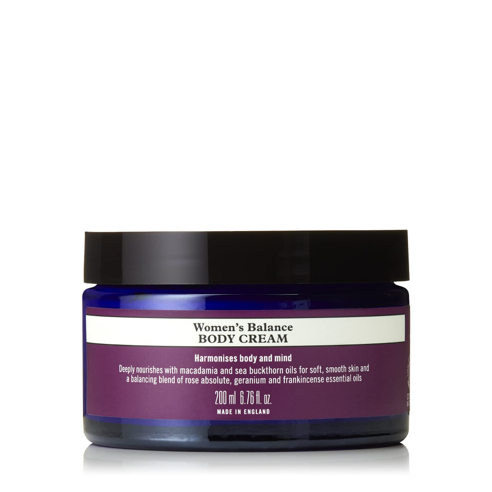 Neal's Yard Remedies | Women's Balance Body Cream | Vegan | Skin Care Gifts for Women | Deeply Nourishing Cream with a Balancing Blend of Essential