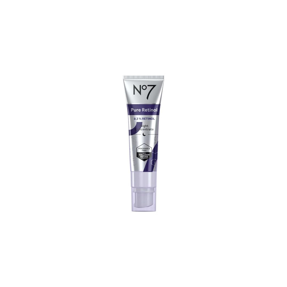 No7 Pure Retinol (0.3% Retinol) Night Concentrate 30ml (pack of 1) - Fragrance Free