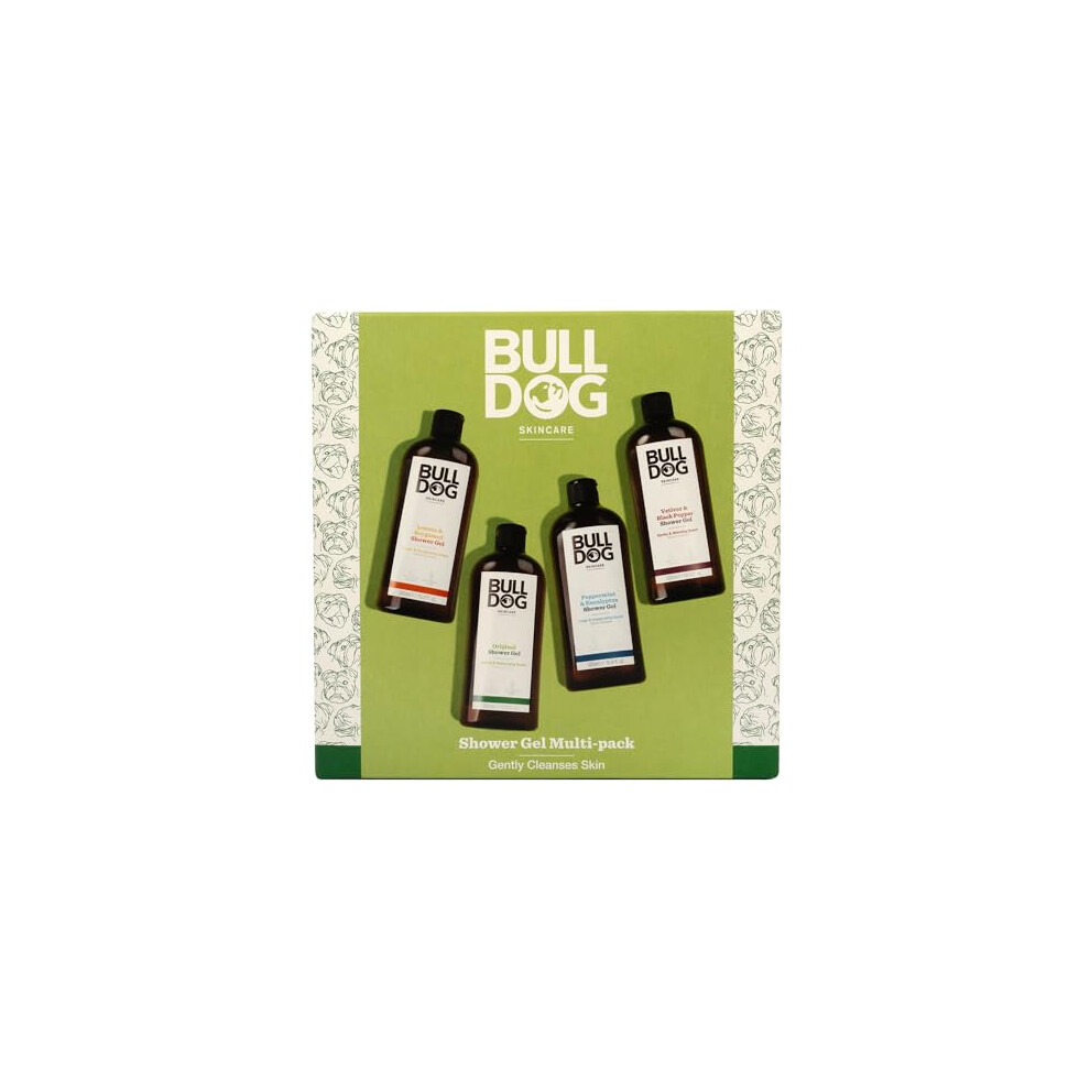 New Bulldog Men's Skincare Multi-Fragrance Shower Gel Giftset | Shower Gel For Pack Of X 500Ml | Vegan Friendly Shower Gel X304150500 Size 4