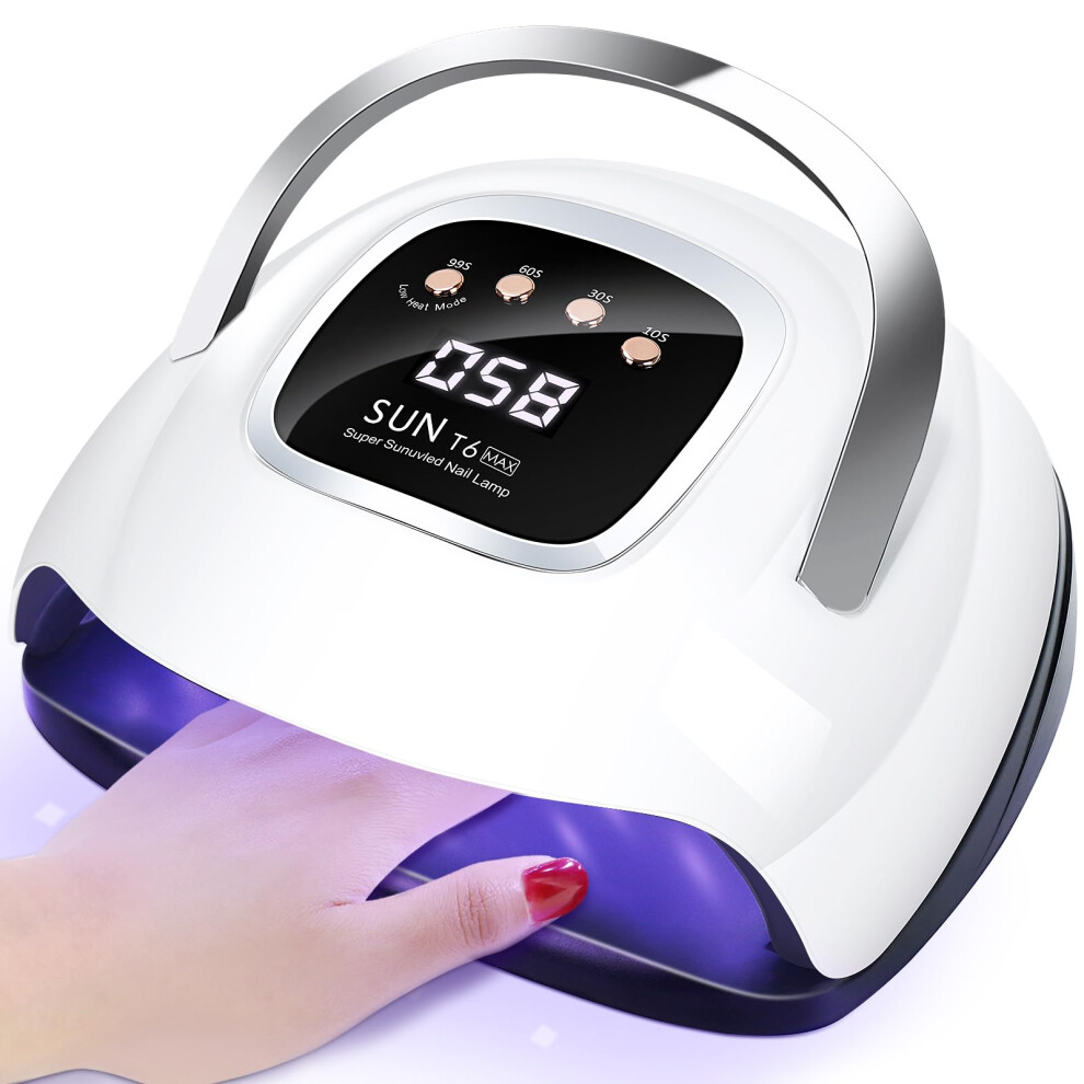 Lke Uv Nail Lamp, Led Nail Lamps For Gel Nail Dryer 220W Professional Uv Led Nail Lamp With 4 Timers-Auto Sensor Uv Lamp For Gel Nails Detachable