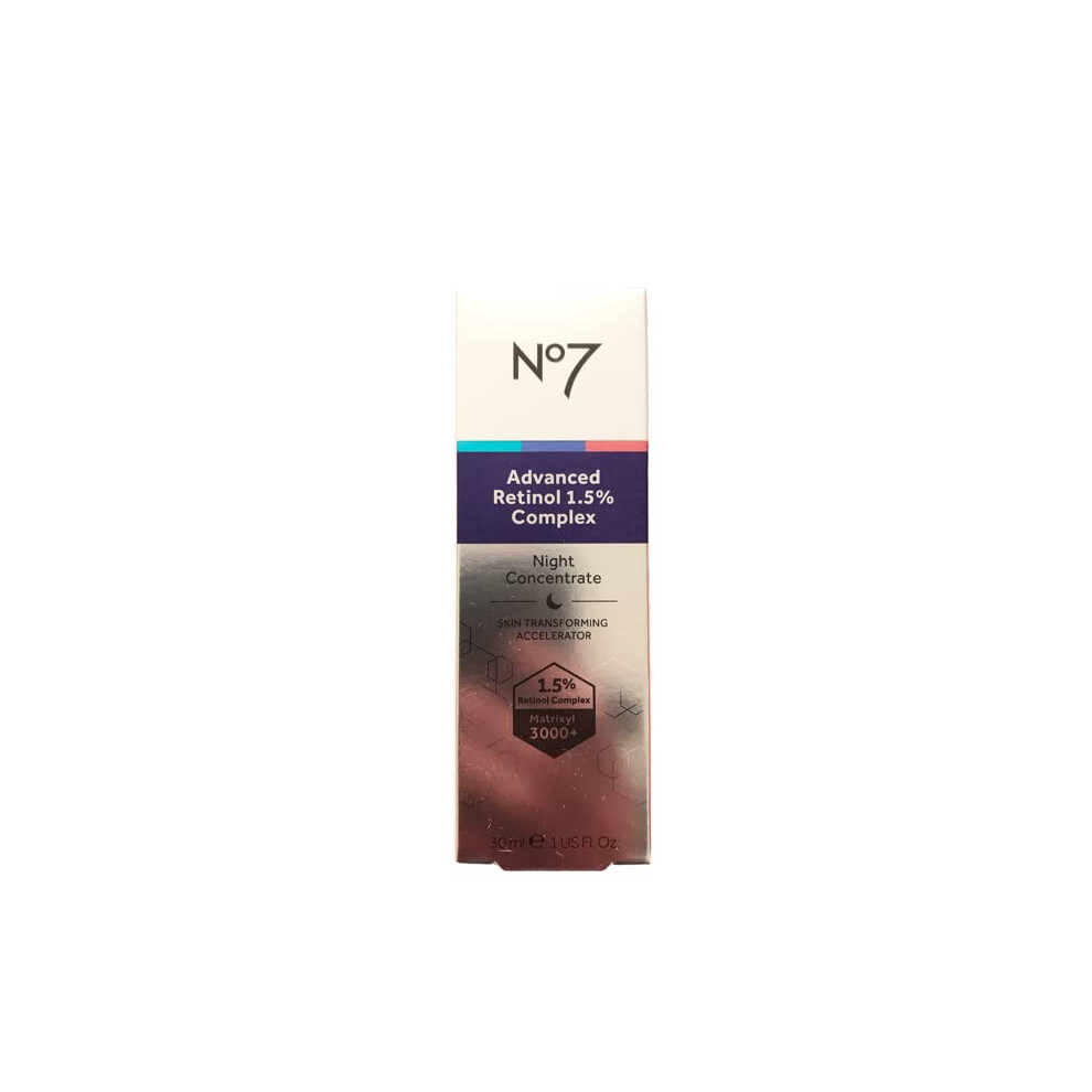 No7 Advanced Retinol 1.5% Complex Night Concentrate Skin Transforming Accelerator 30ml