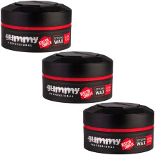 3x Gummy Ultra Hold Hair Styling Wax 150ml Provides Moisturization and Extra Bright Look During All Day Long, Perfect for Dynamic Hairstyle, Long