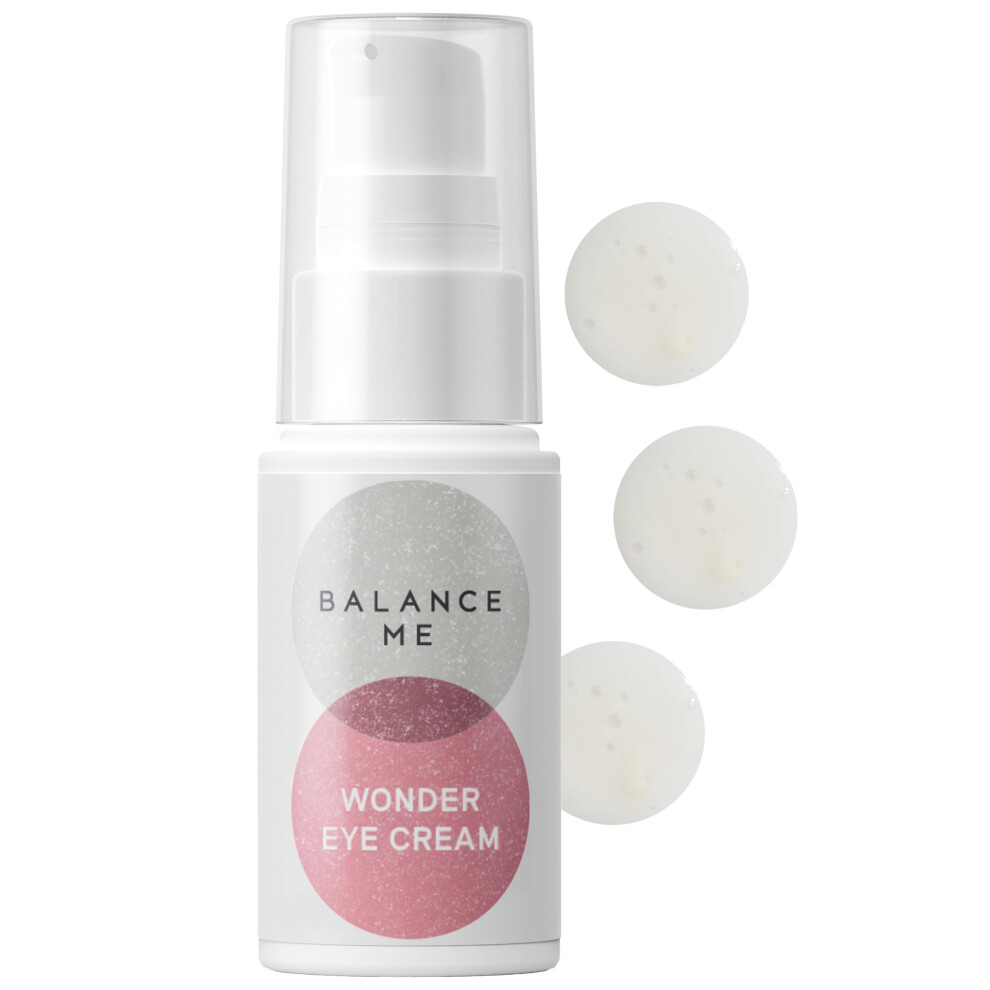 Balance Me Wonder Eye Cream - Vegan Anti Ageing Cream Eye Gel Hyaluronic Acid Hydrates Reduces Dark Circles Puffiness - For All Skin Types Made In UK-image-OPC-PGY68VZ-NEW