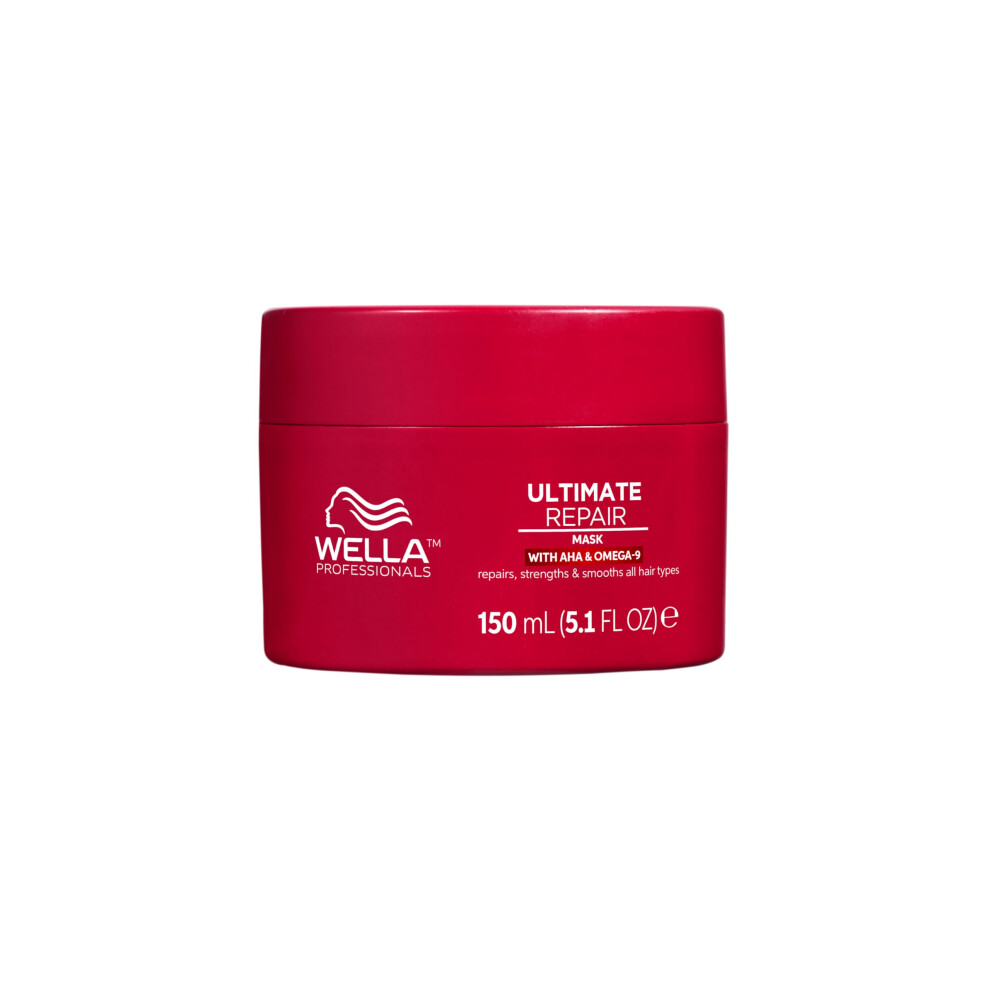 Wella Professionals Ultimate Repair Hair Mask for Damaged Hair, with AHAs and Omega 9 to Rebuild and Strengthen Hair, With Metal Purifier Technology