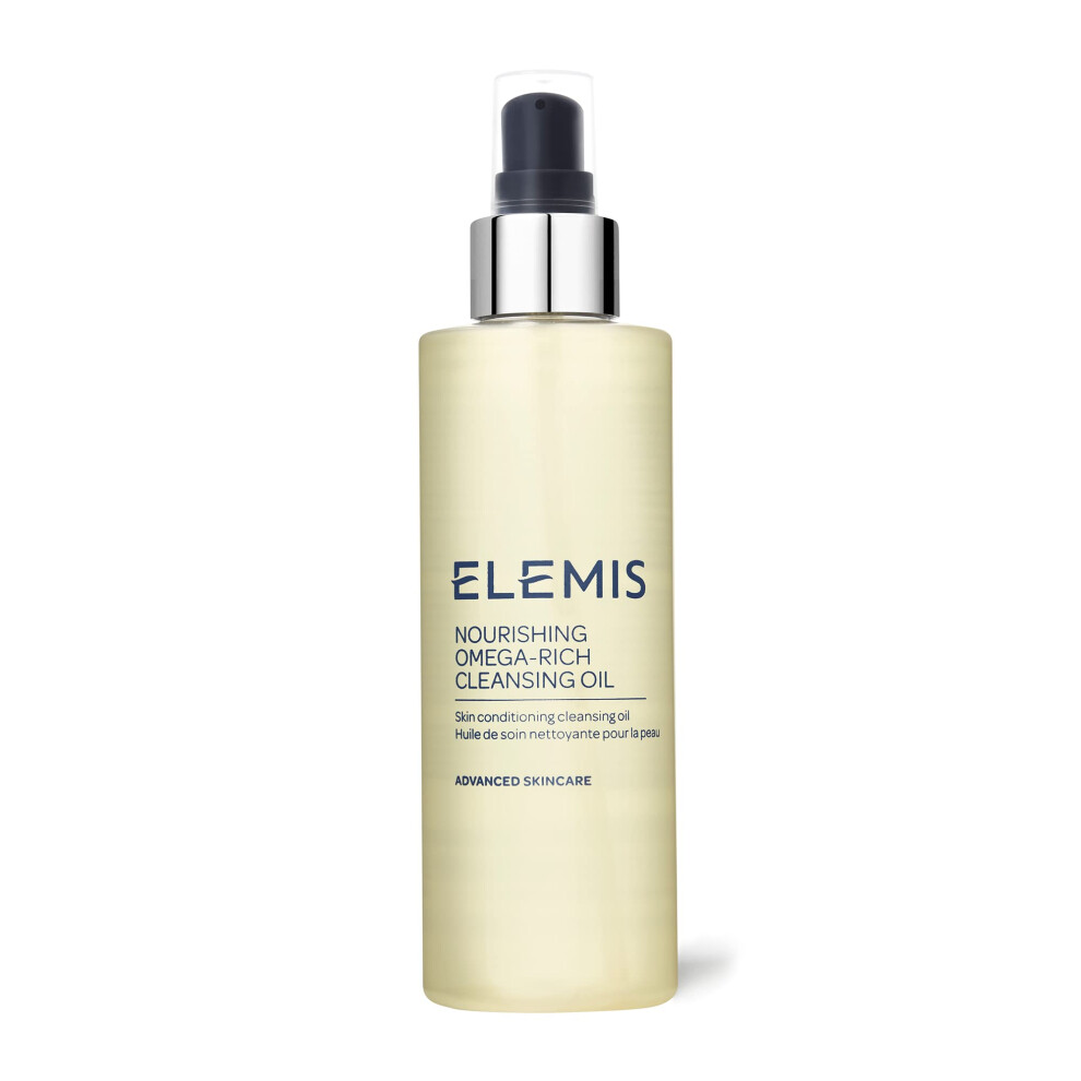 ELEMIS Cleansing Oil , Nourishing Omega-Rich? Vitamin-Rich Face Elixir to Cleanse, Soothe & Soften Skin, Gently Remove Impurities, 195ml