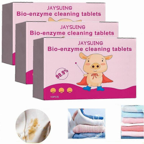 3PCS Multi-Functional Bio-Enzyme Cleaning Tablets,Bio-Enzyme Explosive Salt Cleaning Tablets