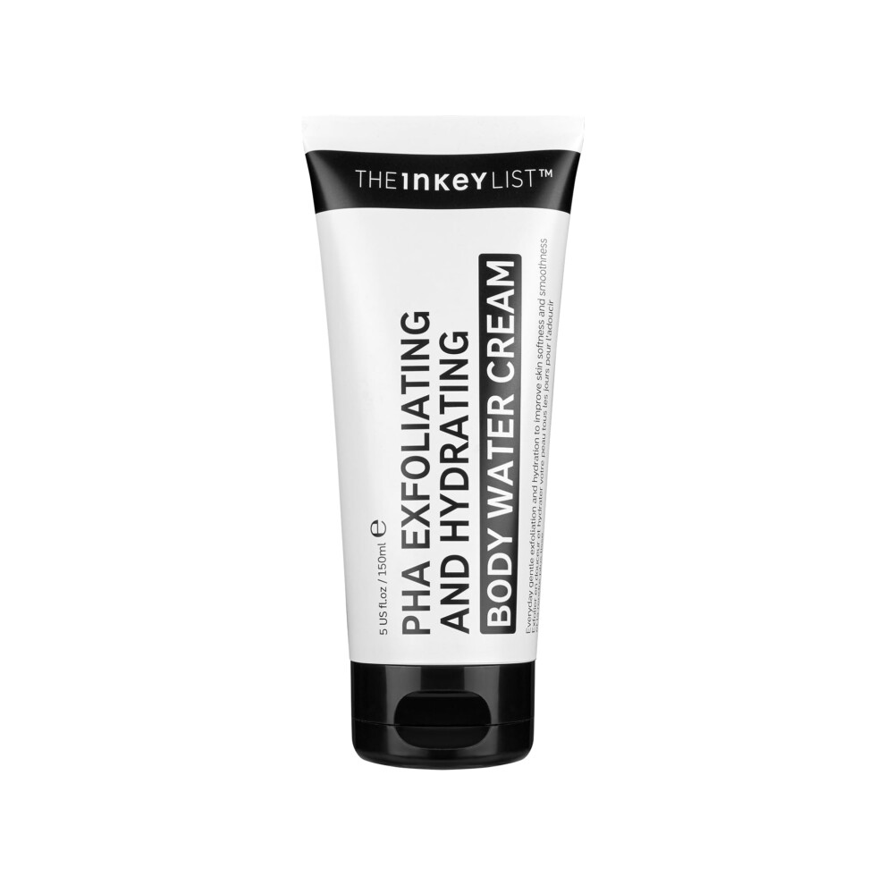 The Inkey List PHA Body Water Cream 150ml, Ultimate 2-in-1 Moisturiser For Exfoliation & Hydration, For Smoother, Brighter, and More Even-looking