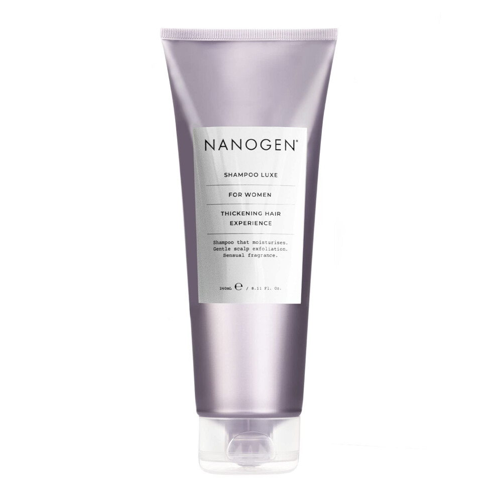 Nanogen Thickening Luxe Shampoo for Women 240ml - Conditioning shampoo, deep cleansing with Salicylic acid and Hair Growth Ingredients to encourage
