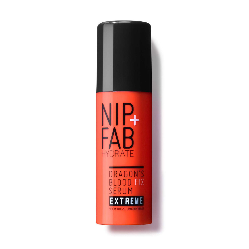Nip + Fab Dragon?s Blood Fix Plumping Serum Extreme for Face with Hyaluronic Acid, Cactus Flower, Pro-Aging, Hydrating, Moisturizing for Fine Lines