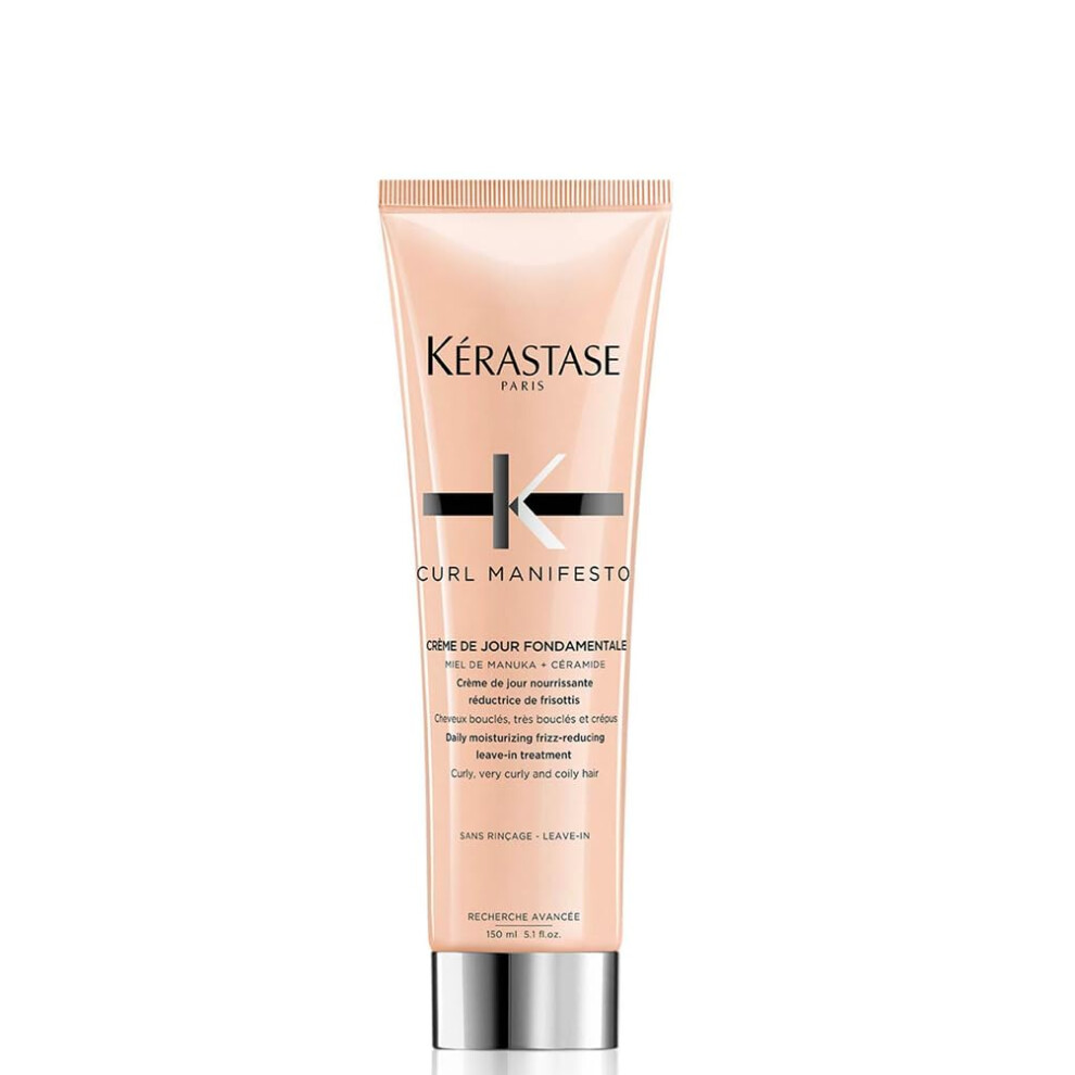 K?rastase Curl Manifesto, Daily Ultra-lightweight Cream Conditioning Treatment, For Curly & Coily Hair, With Manuka Honey & Ceramide, Creme de Jour