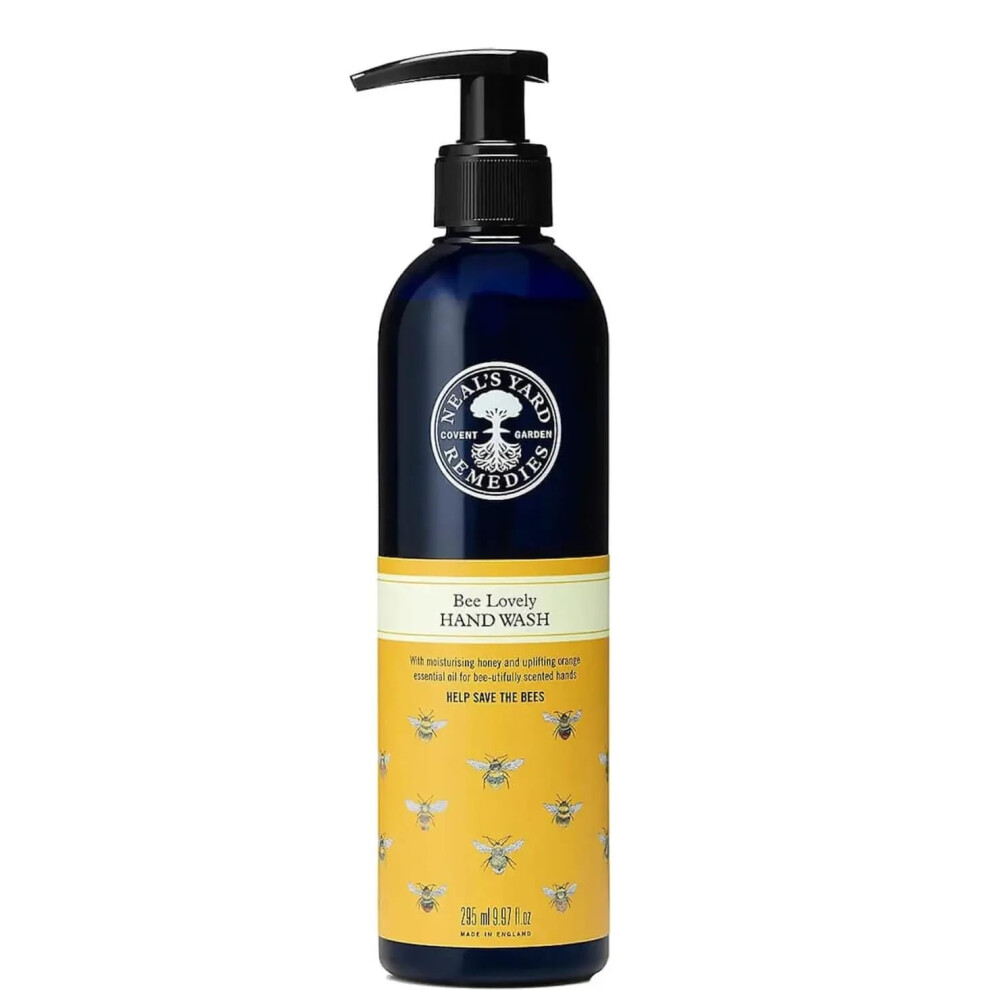 Neal's Yard Remedies Bee Lovely Hand Wash, Gentle & Nourishing, Scented Liquid Soap With Mandarin & Orange Essential Oils, 295 ml