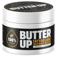 Butter Up Tattoo Aftercare - Heals & Brightens Tattoos, Vegan, Natural, Organic, Cruelty Free, Rich Creamy Body Butter 100ml
