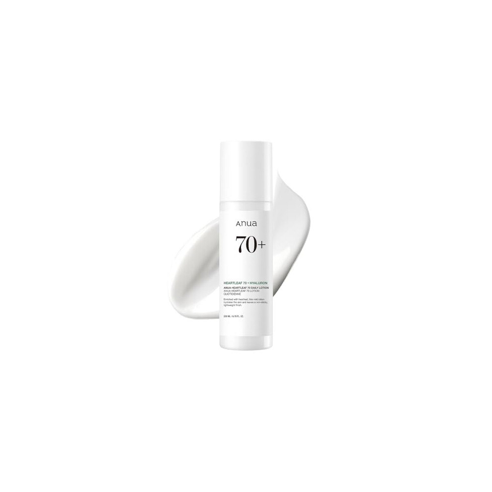 ANUA Heartleaf Daily Lotion, Face Moisturizer with Hyaluronic Acid for Sensitive Skin, Lightweight, Korean Skin Care 200ml/6.76fl.oz.