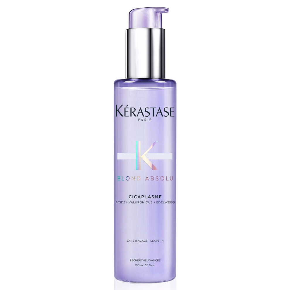K?rastase Blond Absolu, Fortifying Heat Protecting Serum, For Lightened and Highlighted Hair, With Hyaluronic Acid and Edelweiss Flower, Cicaplasme,