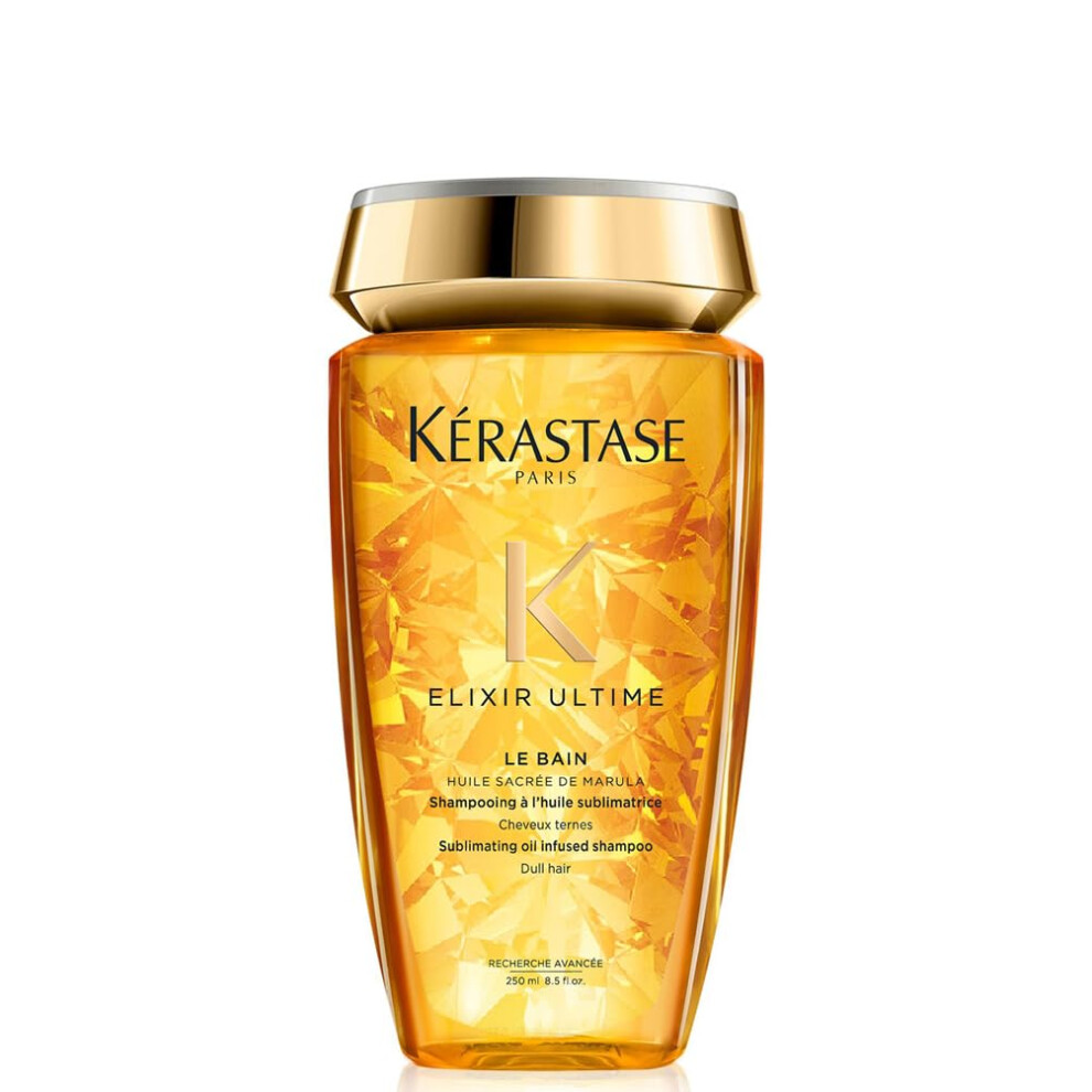 K?rastase Elixir Ultime, Oil-infused Shine Shampoo, For Dull Hair, With 5 Precious Oils, Elixir Ultime Bain, 250 ml