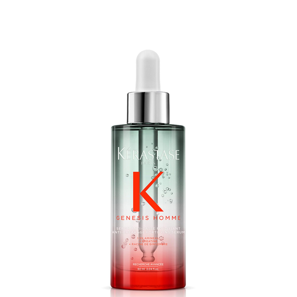 K?rastase Genesis Homme, Anti-Hair Fall Fortifying Serum, for Weakened & Thinning Hair, With Aminexil, S?rum Anti-Chute Fortifiant, 90 ml