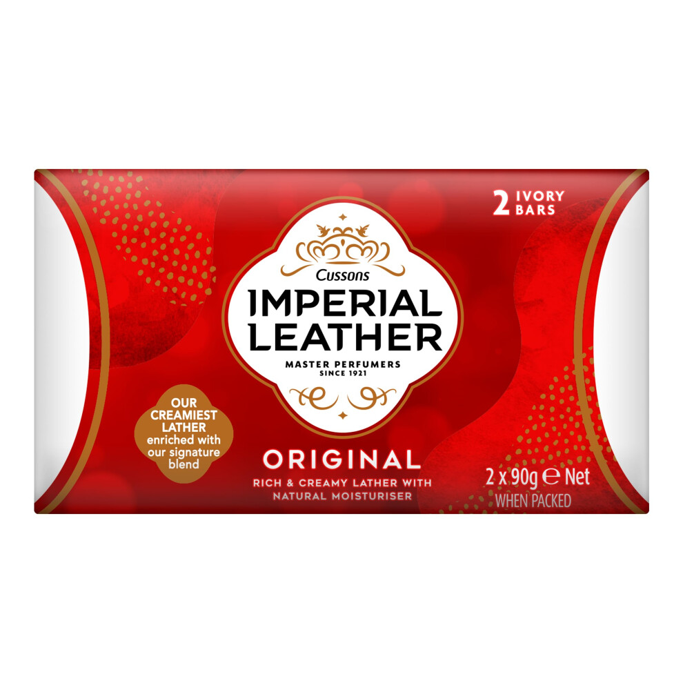 Imperial Leather Bar Soap Original Classic Cleansing Bar, Gentle Skin Care, Bulk Buy, Pack of 9 x 2 bars (total 18 bars)