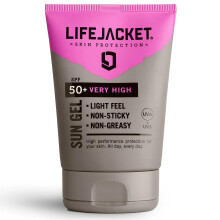 SPF 50 UVA, UVA 5* Sun Protection Gel for Face + Body. Lightweight, Non-greasy, Water resistant, Cruelty free, Clinically Approved for Sensitive & Dry