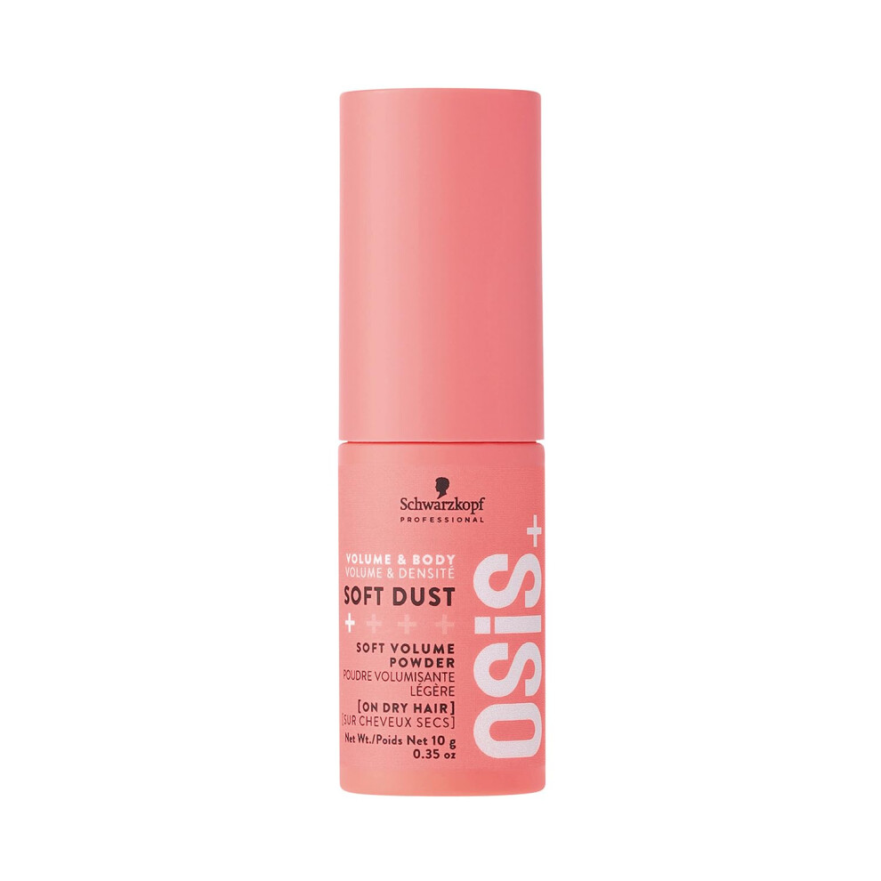 Schwarzkopf Professional OSiS Soft Dust Hair Volume Powder For Hair Styling Non Gritty Volume Subtle Wavy Texture Pliable Movement Soft Hair Grip