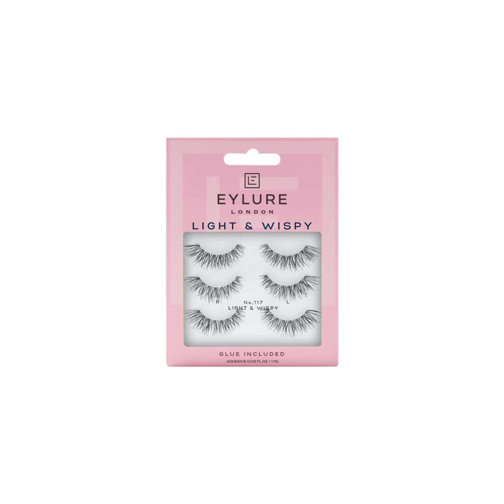 (Multi Pack- 3 Pairs) Eylure Texture #117 False Eyelashes, Black by Eylure