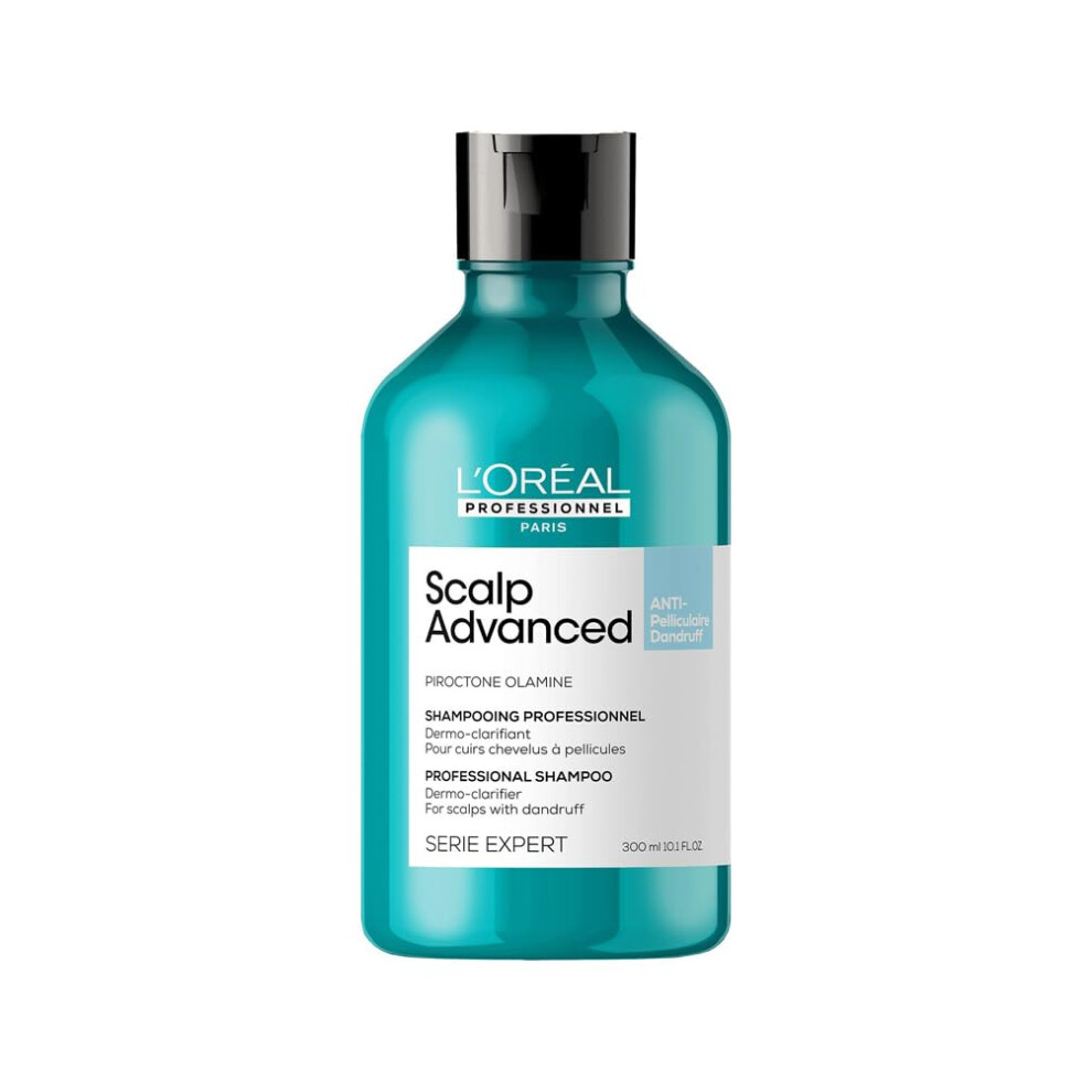 L'Or?al Professionnel Scalp Advanced Anti-Dandruff Dermo-Clarifier Shampoo, For Dry and Oily Scalps, Serie Expert, 300ml
