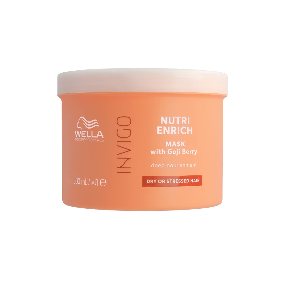 Wella Professionals Invigo Nutri Enrich Deep Nourishing Mask - Instant Deep Nourishment Anti-Frizz Hair Mask With Vitamin E and Oleic Acid - Restore