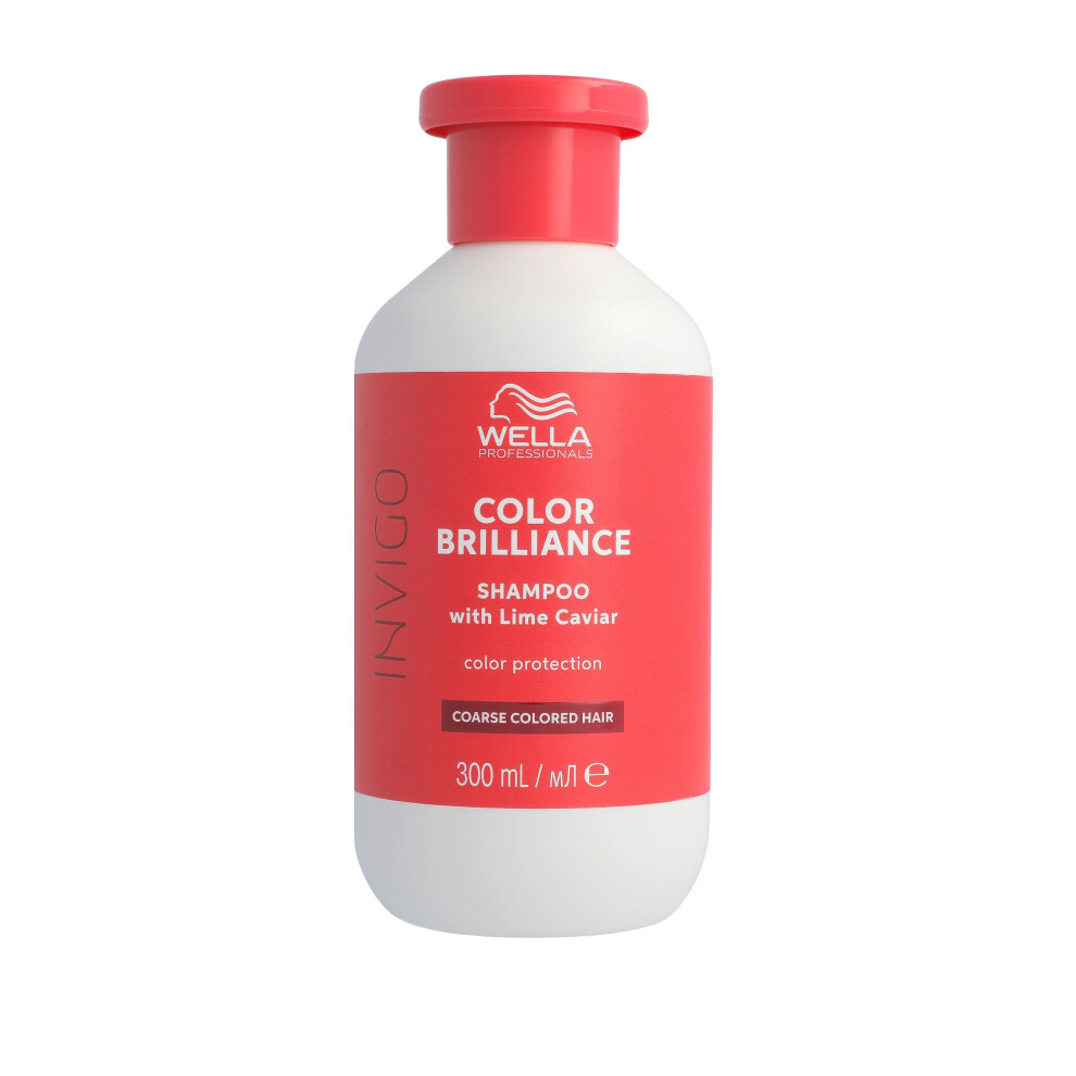 Wella Professionals Invigo Color Brilliance Color Protection Shampoo - Shine Boost, Colour Vibrancy & Hair Colour Protection - Hair Care for Coarse