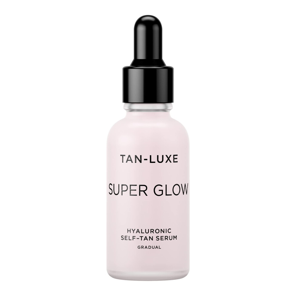 Tan Luxe SUPER GLOW Self Tan Serum, (30 ml) Daily Gradual Self Tanning Skincare, Cruelty Free & Vegan