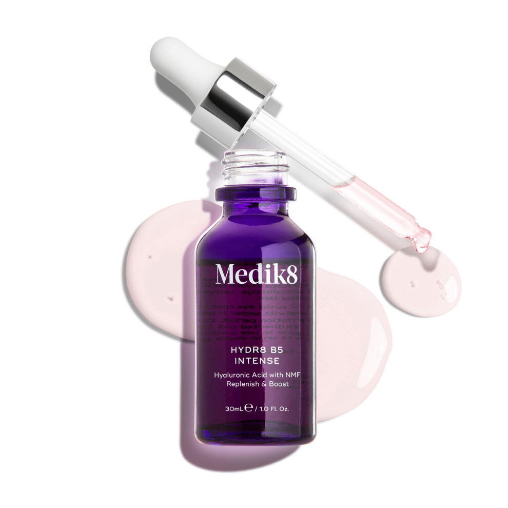 Medik8 Hydr8 B5 Intense - Supercharged Multi-Weight Hyaluronic Acid Serum - Replenishes, Smooths & Plumps Skin - Ideal For Normal to Dry Skin Types -