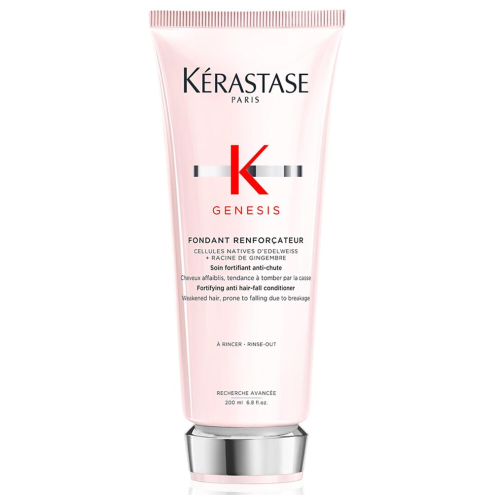 K?rastase Genesis, Moisturising and Hydrating Conditioner, For Hair Loss and Weakened Hair, Edelweiss Native Cells, Ginger Root and Aquaxyl, Fondant