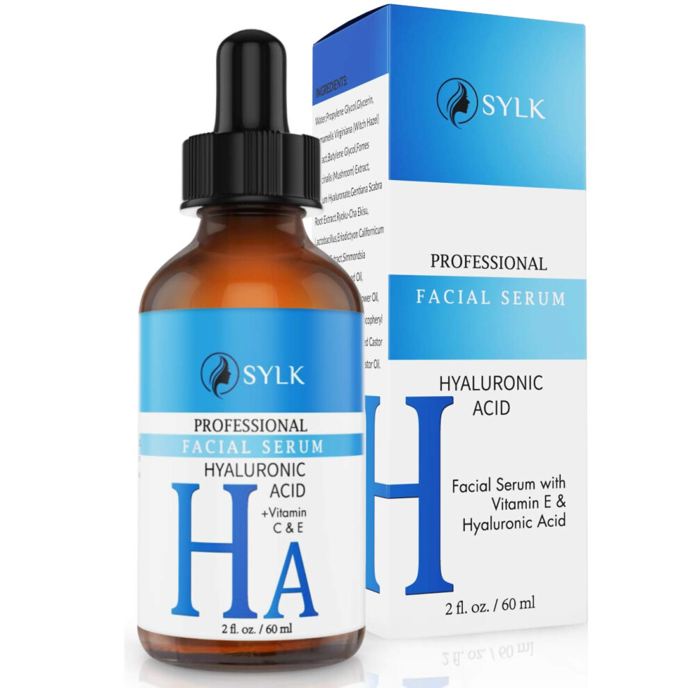 Hyaluronic Acid Serum for Face with Vitamin C & E | Microneedling Serum for Derma Roller | Anti Aging Hydrating Serum | Anti Wrinkle and Solution for