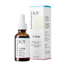 Geek & Gorgeous 101 C-Glow - 15% Vitamin C Serum with Ferulic Acid & Vitamin E - environmental protection, boosts collagen, evens skin tone - 6.00E+12