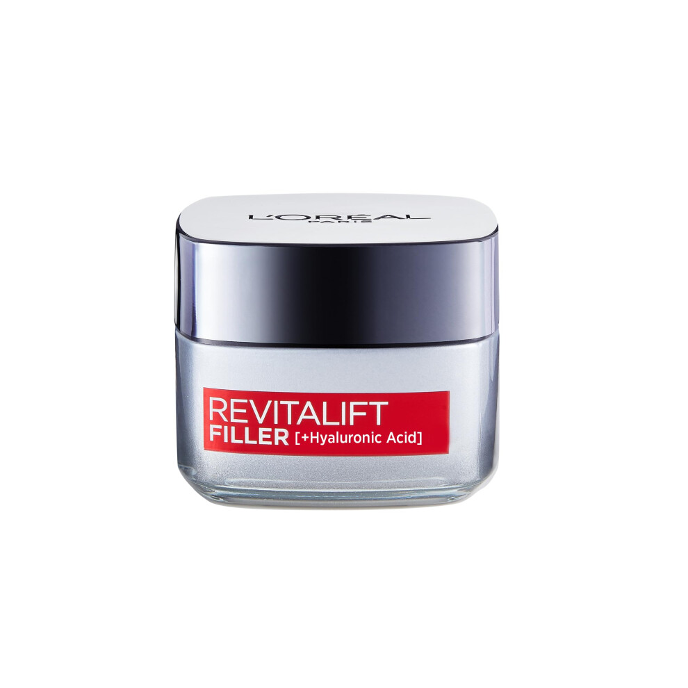 L?Or?al Paris Revitalift Filler Deep Replumping Anti-Ageing Day Cream, Intensely Hydrates, Replumps Skin, and Smooth Wrinkles with Macro, Micro, and