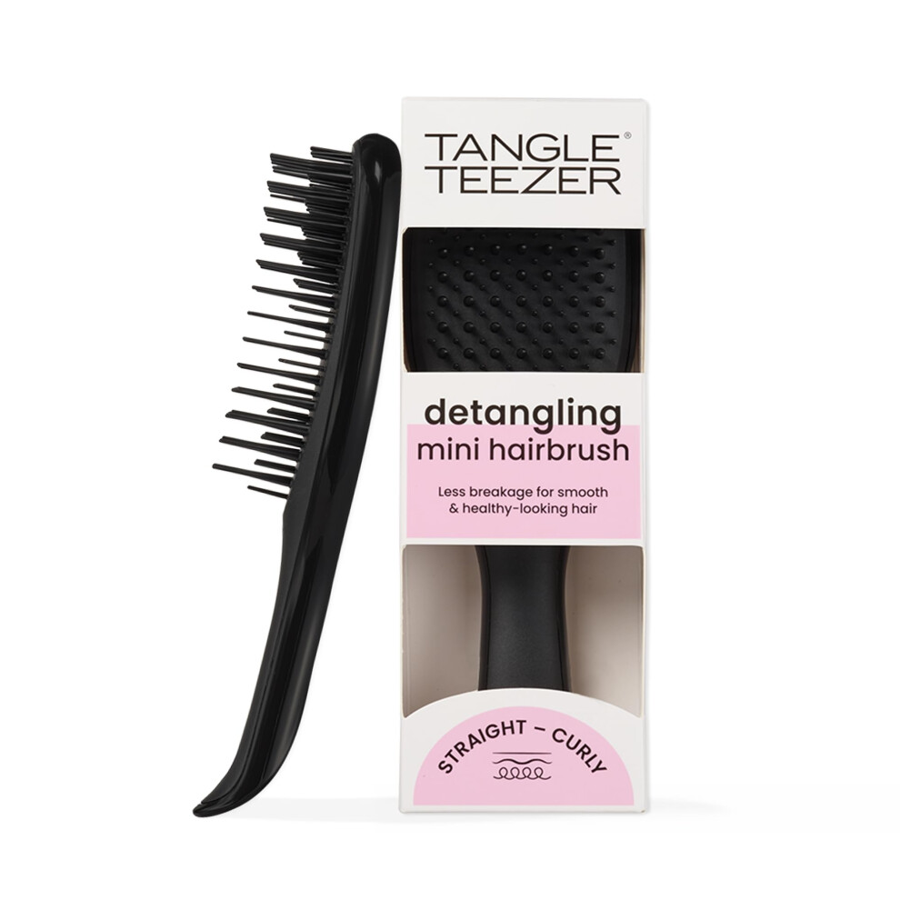 Tangle Teezer | The Mini Ultimate Detangler Hairbrush |Gentle on Wet Hair | Two-Tiered Teeth & Comfortable Handle | Ideal for Kids And Travel |