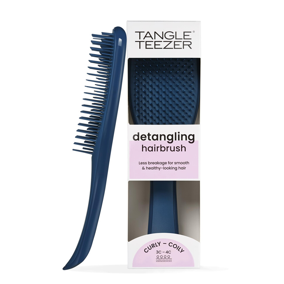 Tangle Teezer |The Naturally Curly Wet Detangler Hairbrush | Ideal for Curly 3C-4C Hair |Reduces Frizz & Cuts Detangling Time |Kind to Wet Hair |