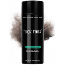 THICK FIBER Hair Fibres (Pack of 1 DARK BROWN) | Hair Powder for Thinning Hair 25g Bottle | Makes Thin Hair Look Thicker in Seconds | Hair Loss