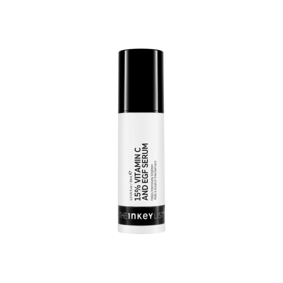The INKEY List 15% Vitamin C and EGF Serum Helps to Intensively Brighten All Skin Types 30ml