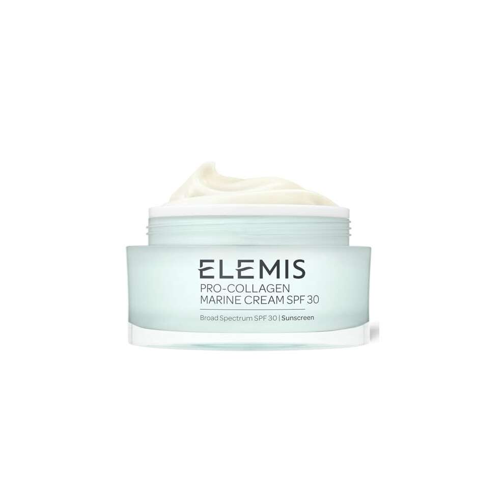ELEMIS Pro-Collagen SPF Marine Cream, Anti-Wrinkle Daily Face Lotion, Hydrating Ultra-Light SPF30 Gel-Cream Day Moisturiser Leaves Skin Smooth,
