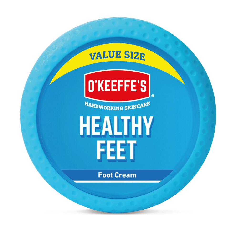 O'Keeffe's Healthy Feet Value Size Jar, 180g ? Foot Cream for Extremely Dry, Cracked Feet | Instantly Boosts Moisture Levels, Creates a Protective