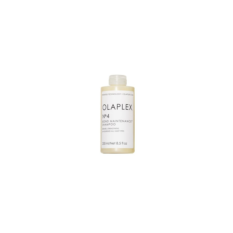 Olaplex No. 4 Bond Maintenance Shampoo, Repairs, Strengthens, & Nourishes All Hair Types, Adds Shine & Leaves Hair Feeling Soft, 250ml