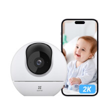 EZVIZ 2K Indoor Wifi Camera No Monthly Fee, 512GB Supports, Starlight Colour Night Vision, Human Detection, 360?, Auto Tracking, Two Way Talk, Privacy