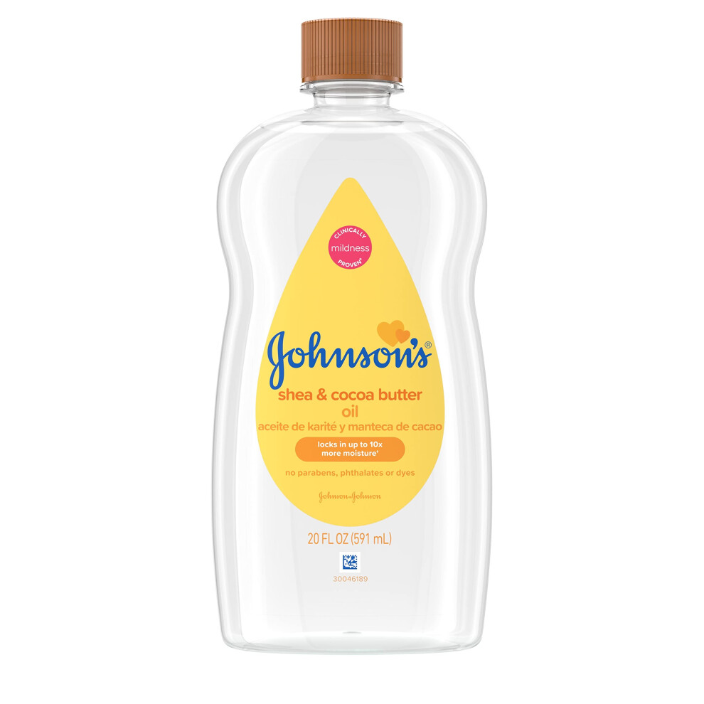 Johnson's Baby Oil With Shea & Cocoa Butter, 20 Fl. Oz