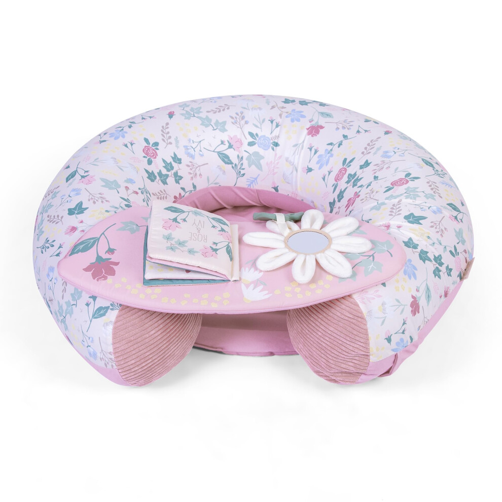 Red Kite Sit Me Up Inflatable Ring - Ring Seat with Play Tray and Activities (Rose & Ivy)