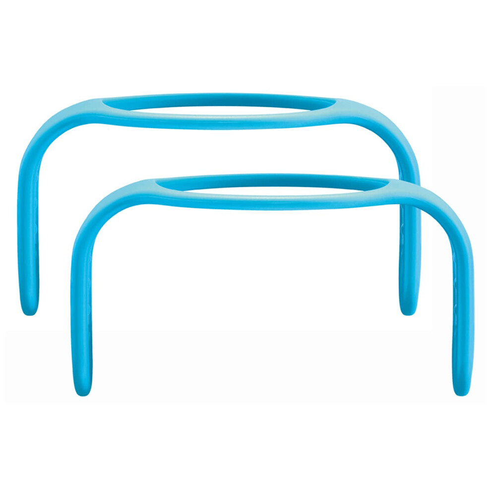 MAM Hold My Bottle Handles | 2 Pack | Compatible with Wide Range of MAM Bottles | Encourages Independent Drinking | Baby Accessories | Blue